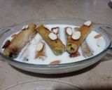 A picture of step 5 of Shahi tukray roll ups.