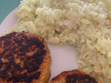 Croquetas de atún con arroz amarillo