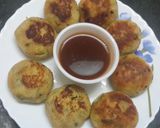 A picture of step 2 of Aloo tikki chaat.