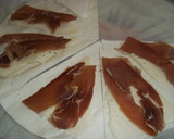 Foto del paso 6 de la receta: Croissant rellenos de jamón serrano, queso y morcilla de cebolla
