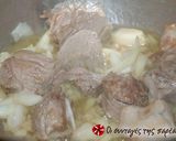 A picture of step 2 of Bekri meze.