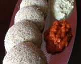 A picture of step 5 of Moong idli.