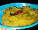 A picture of step 3 of Hara petha.