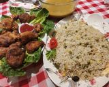 A picture of step 6 of Bohri fried chicken.