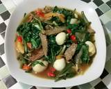 Tumis Kangkung Daging Sapi plus Telur Puyuh #SelasaBisa langkah memasak 7 foto