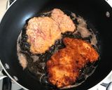 A picture of step 5 of Japanese Chicken katsu sandwich.