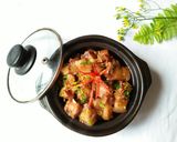 Hình bước làm 5 của món Ba chỉ rim mắm sả