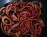 A picture of step 4 of Vickys Pork & Rice with Sweet & Sour Onions, GF DF EF SF NF.