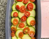 Foto del paso 2 de la receta: Budín de zucchini, tomates, jamón y quesos