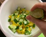 A picture of step 5 of Mango Salsa.