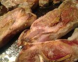 A picture of step 1 of country style ribs in duck sauce.