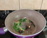 A picture of step 2 of Andhra chicken.