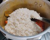 A picture of step 7 of Vegetable Pulao🥰.