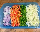 A picture of step 2 of Egg vegetable Roll.