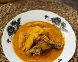 Gambar langkah 6 resipi Gulai Ikan Kering Tumis Darat.