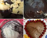 Foto del paso 2 de la receta Brownie con frambuesas ❤️