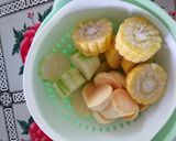 Hình bước làm 1 của món Nước Dashi rau củ