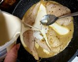A picture of step 6 of My Chicken + Potatoes in A Creamy Mustard Sauce. 🥰 #Maimmeal.