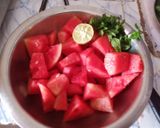 A picture of step 2 of Watermelon Refreshing Cooler.