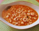 A picture of step 4 of Garlic Shrimp with Paprika 🦐🌶️.