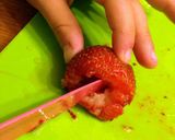 A picture of step 3 of Kid's Strawberry Cream Cheese.