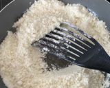 A picture of step 3 of Badam ne Chokhana lotna phiniya ladoo(Almond and rice flour whipped ladoo).