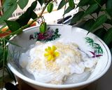 Hình bước làm 3 của món Bánh chuối hấp sắn dây bằng lò vi sóng