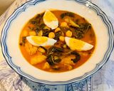 A picture of step 8 of Spinach, Cod, and Chickpeas.