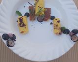 A picture of step 6 of KHANDVI (stuffed with beetroot and coconut).