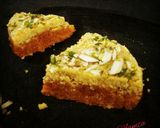 A picture of step 9 of Carrot Mawa fudge.(A Quick treat).