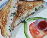 ভেজ চীজ স্যান্ডউইচ (veg cheese sandwich recipe in Bengali) রেসিপি ধাপ - 4 ছবি