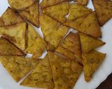 A picture of step 8 of Spinach Nachos Bhel.