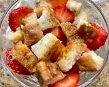 Foto del paso 4 de la receta: Fresas 🍓 con Torrijas bañadas en Natillas 💛 Receta de aprovechamiento