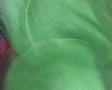 Foto langkah ke 5 dari resep Dadar gulung pandan unti.