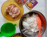 Foto langkah ke 1 dari resep Nasi Kuning Ayam Crispy.