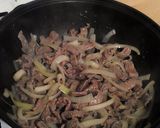 A picture of step 2 of Vickys Beef Stroganoff, GF DF EF SF NF.