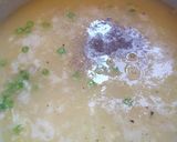 A picture of step 3 of Cornsoup#themechallenge.