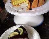 A picture of step 9 of Lemon Cake with Chocolate drips.