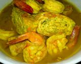 รูปขั้นตอนการทำที่ 8 ของ แกงส้มกุ้งไข่ม้วนชะอม