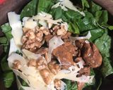 Foto del paso 4 de la receta: Ensalada de verdes con pollo y salsa!! Apto Keto!