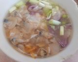 Hình bước làm 1 của món Canh rau ngót nấu nghêu