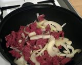 A picture of step 1 of Vickys Beef Stroganoff, GF DF EF SF NF.
