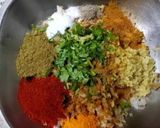 A picture of step 1 of Stuff baigan sabji.