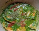 A picture of step 8 of Spinach Omelette Curry.