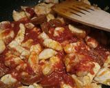 A picture of step 3 of Spicy chickpea and chicken dinner :) #worldpulseday.
