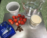 Foto del paso 1 de la receta: Pudding de fresas