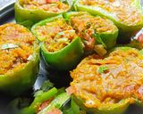 भरलेली ढोबळी मिरची (bharleli dhobli mirchi recipe in marathi) रेसिपी स्टेप 6 फोटो 
