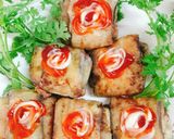 Hình bước làm 3 của món Cà tím bọc thịt chiên giòn