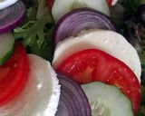 A picture of step 5 of Vickys Halloween Cucumber 'Caprese' Snake Salad, GF DF EF SF NF.
