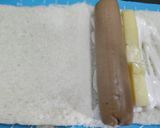 Foto langkah ke 5 dari resep Roti Goreng Sosis Mozarella lumer.